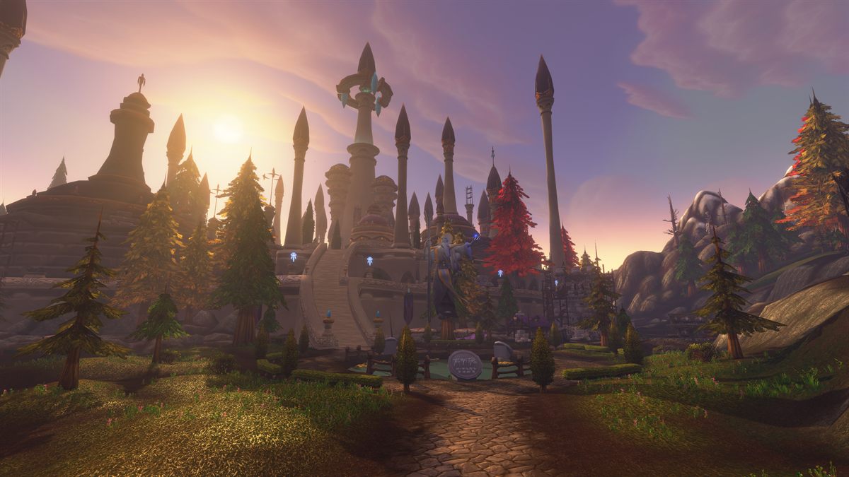 The city of Dalaran rendered in Forever