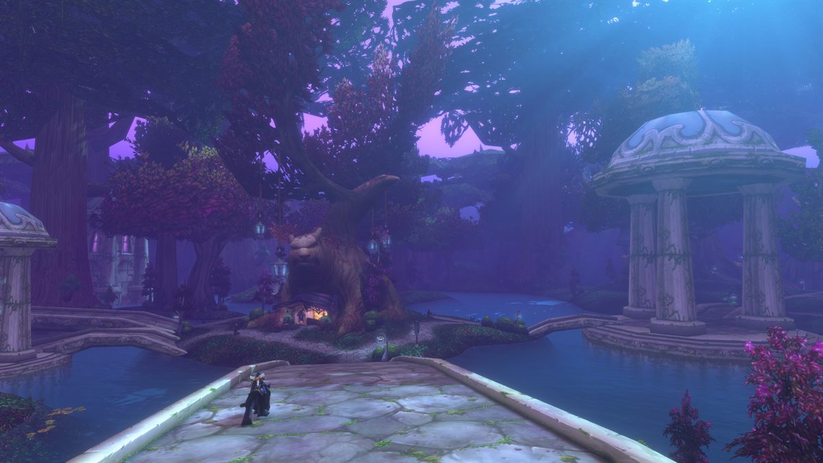 Darnassus under the new lighting model