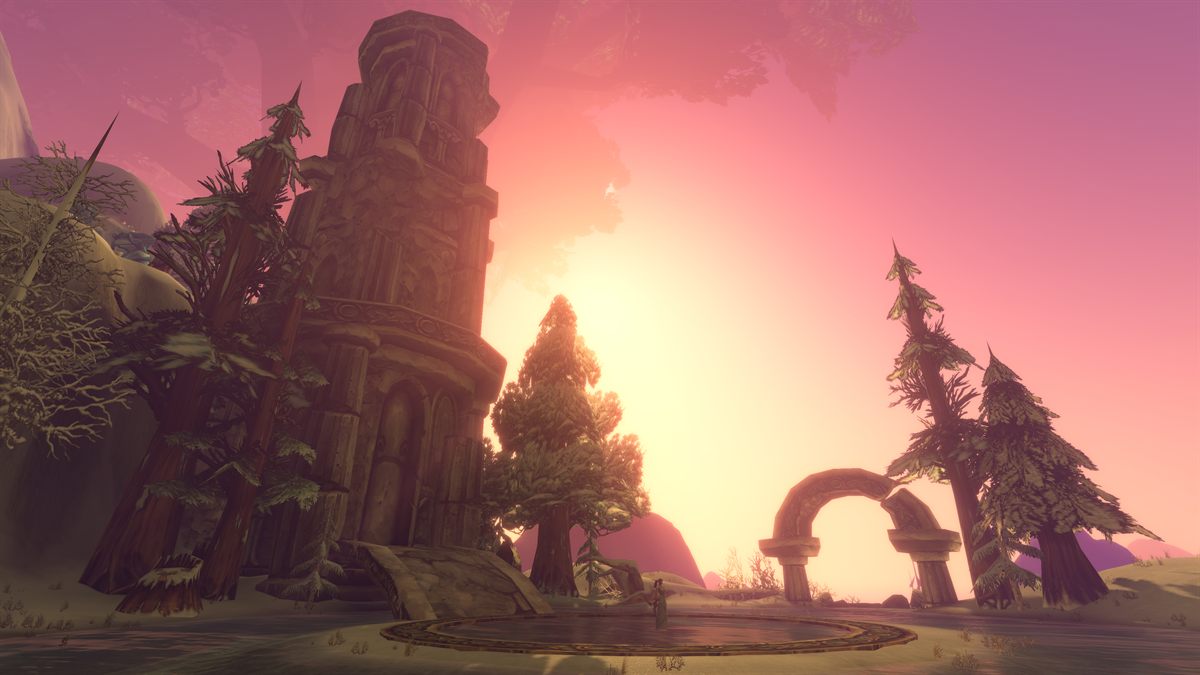 The interior of Hyjal Summit, the 20-player raid